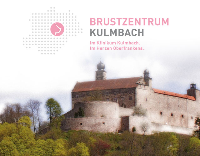 Burg mit Logo des Brustzentrum Kulmbach